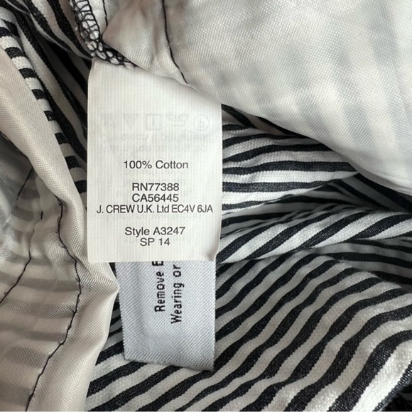 J. Crew Seersucker striped ankle pants, Size 2 - Picture 9 of 11